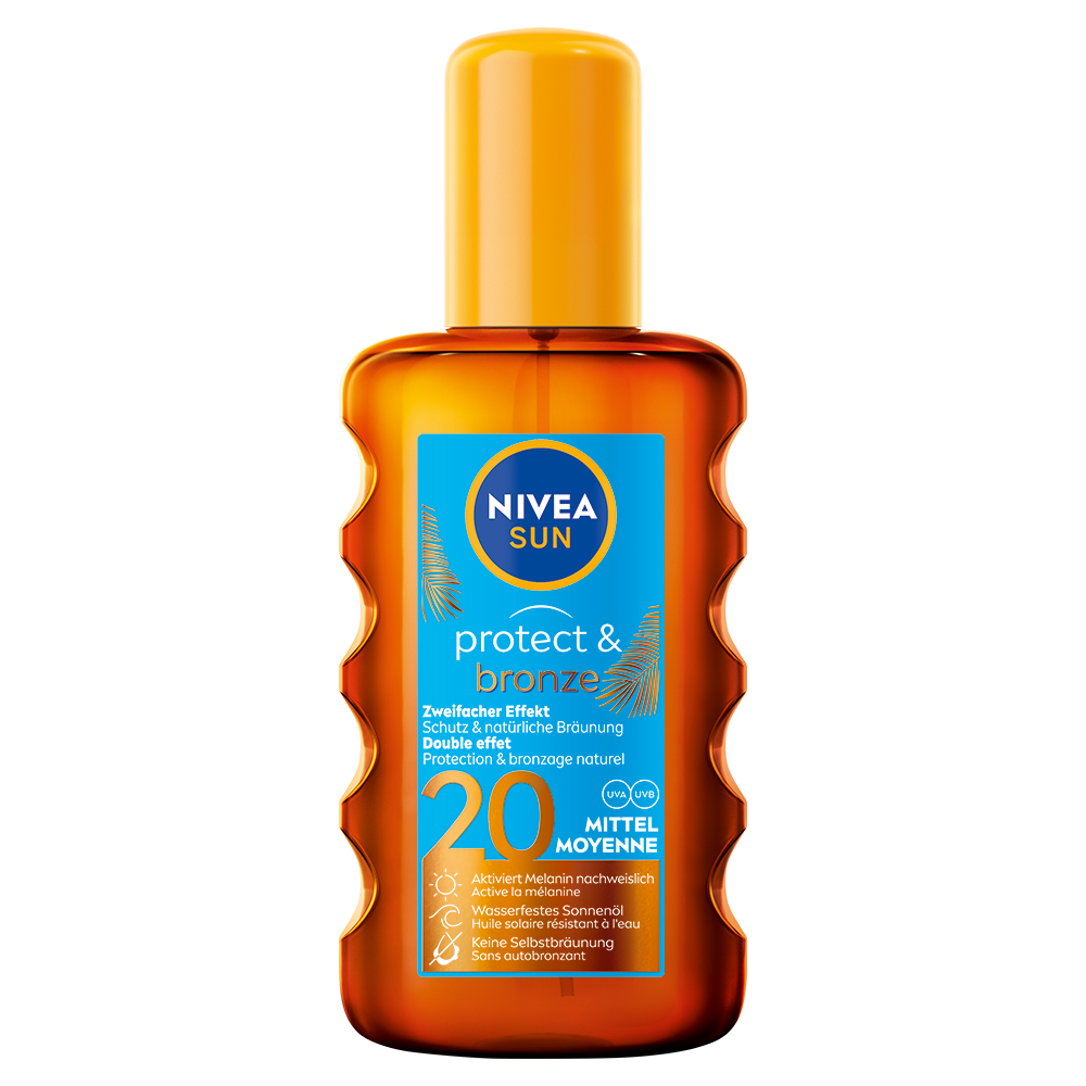 NIVEA Sun protect & bronze OF 20 Olej na opaľovanie v spreji 200 ml