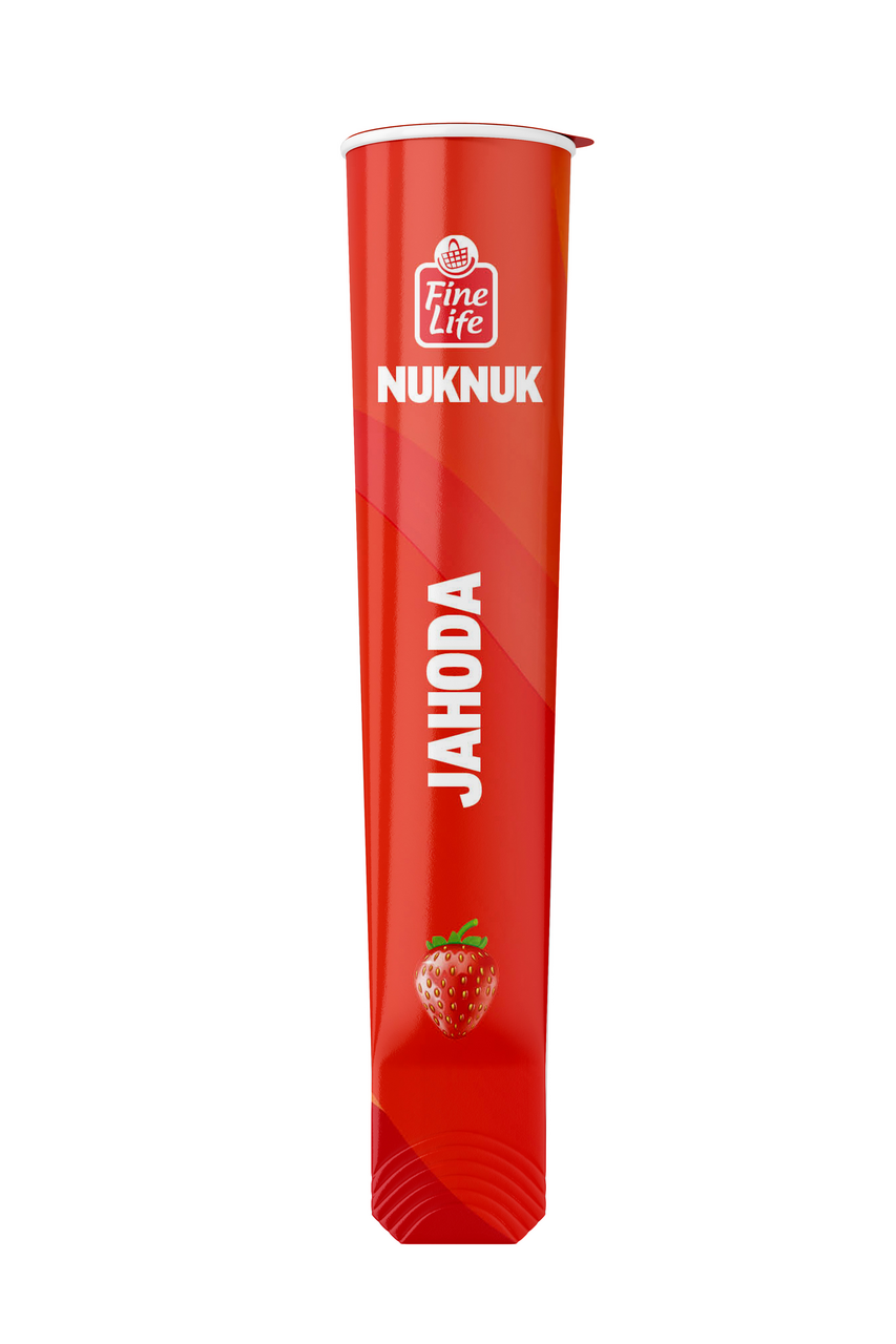 Fine Life NUKNUK jahoda mraz. 24 x 80 ml