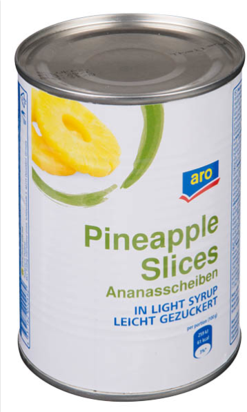 aro Ananás plátky 580 ml