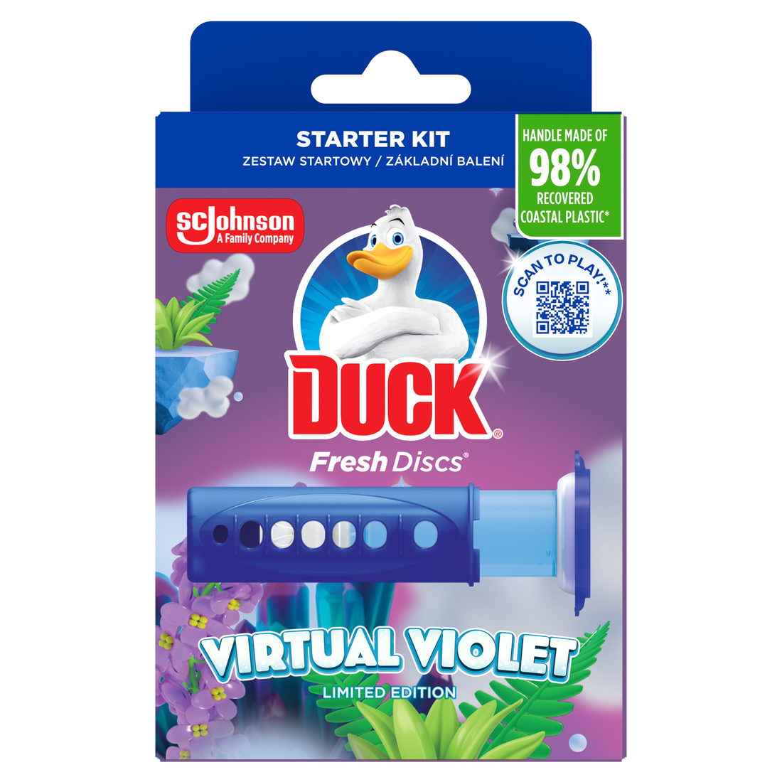 DUCK Fresh Discs WC čistič virtual violet 36 ml