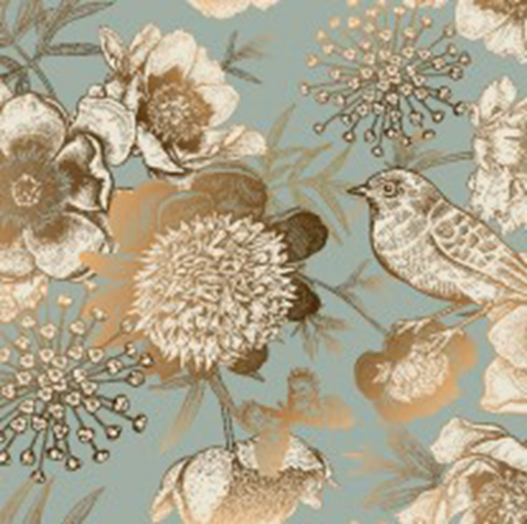 HARMONY Servítky Gold Bird 2 vrstvové 40 cm 20 ks