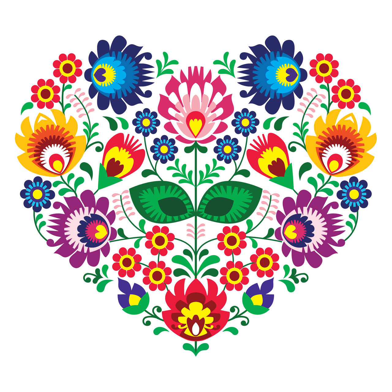 HARMONY Servítky Flower Heart 3 vrstvové 33 cm 20 ks