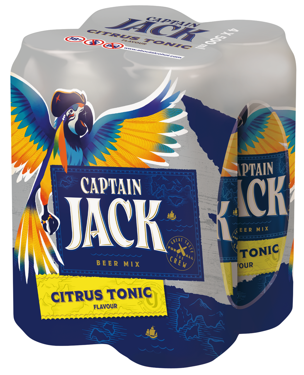 CAPTAIN JACK Citrus Tonic 24 x 500 ml vratná plechovka