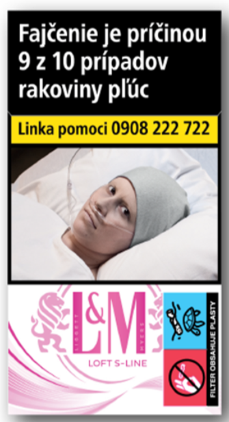 L&M Loft Pink S-Line 100 dlhé 20 ks KC 5,40 10 krab. kolok G tvrdé bal. VO cena