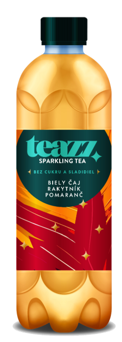 TEAZZ Tea Biely čaj rakytník pomaranč 6 x 1 l vratná PET fľaša
