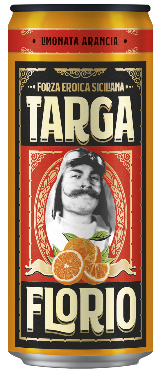 TARGA FLORIO Limonáda pomaranč 24 x 330 ml vratná plechovka
