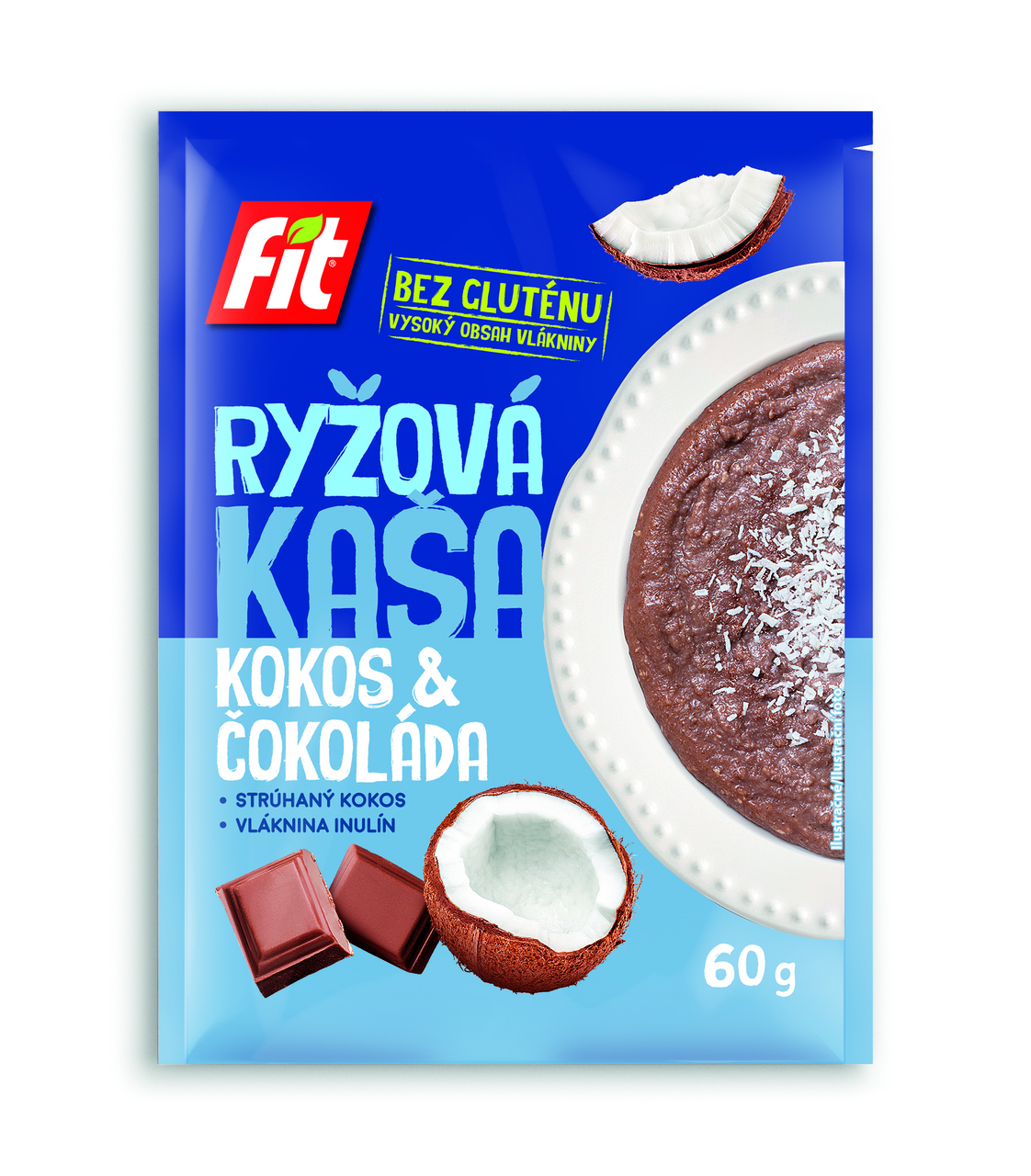 Fit Ryžová kaša kokos & čokoláda 60 g