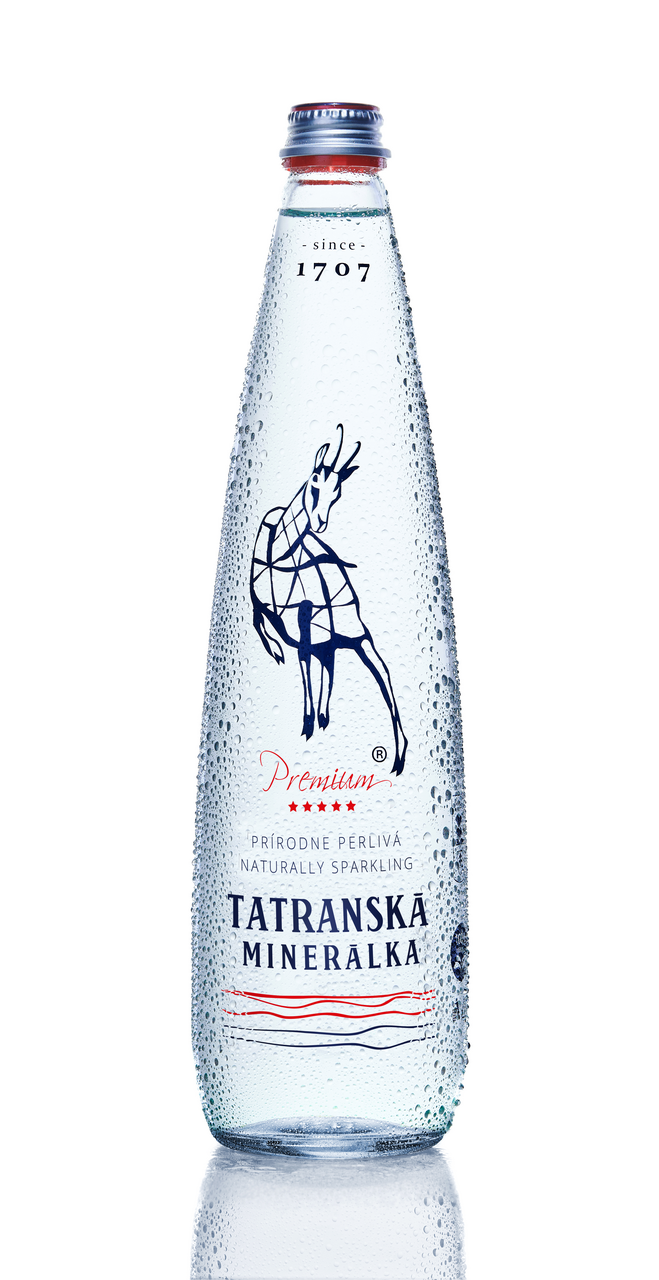 TATRANSKÁ MINERÁLKA Premium perlivá 12 x 750 ml SKLO