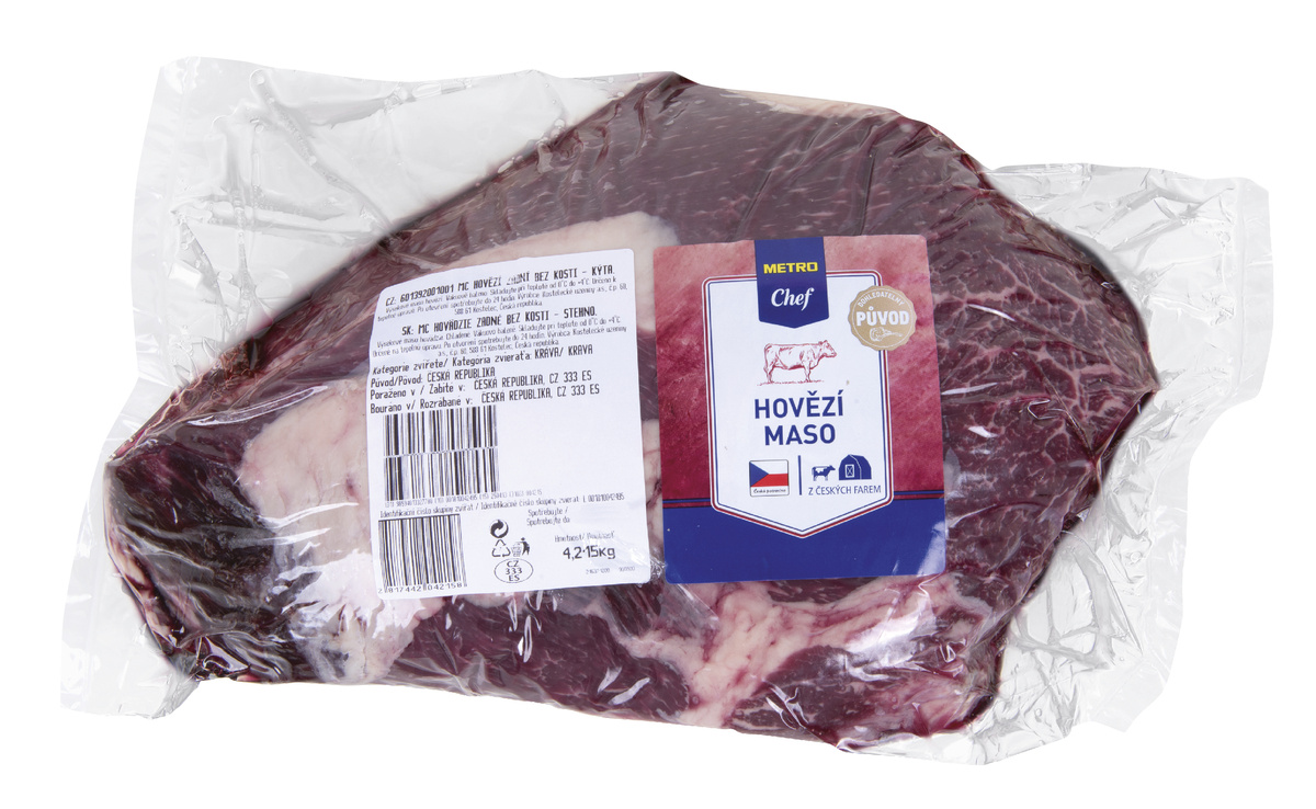 METRO Chef Hovädzie zadné bez kosti chlad. váž. cca 3,1 kg