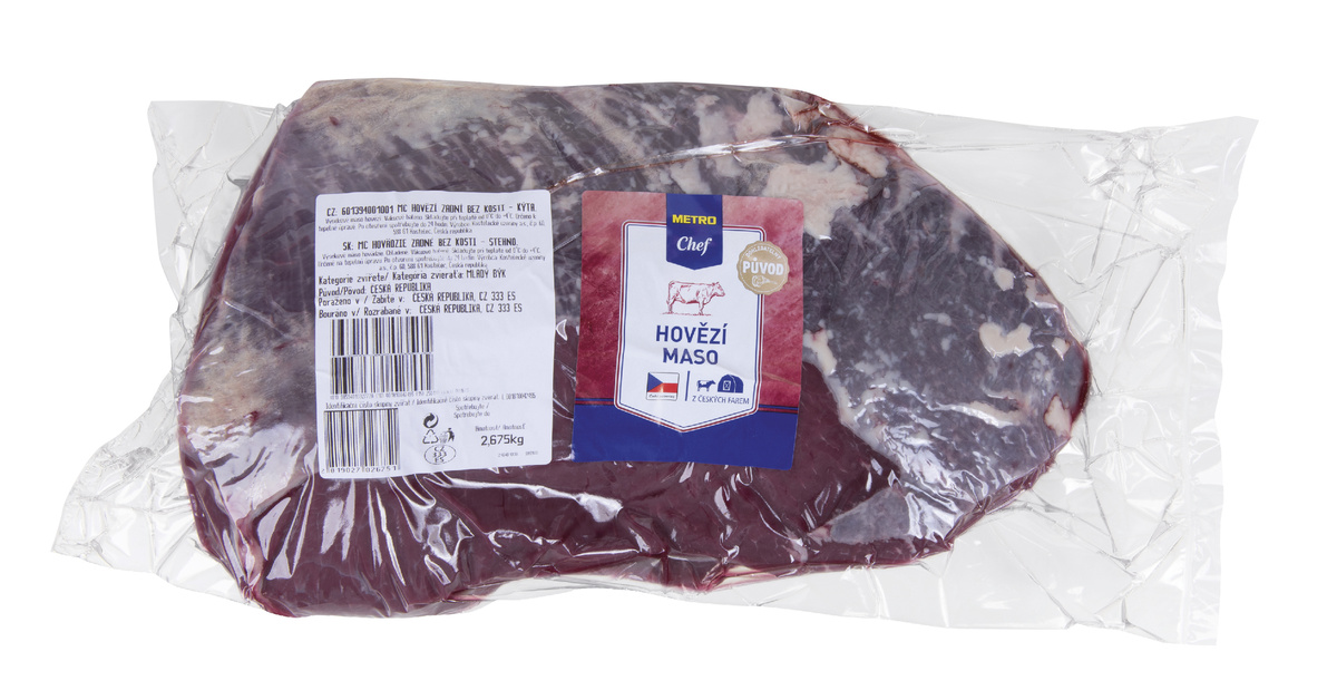 METRO Chef Hovädzie zadné stehno bez kosti - býk chlad. váž. cca 3 kg