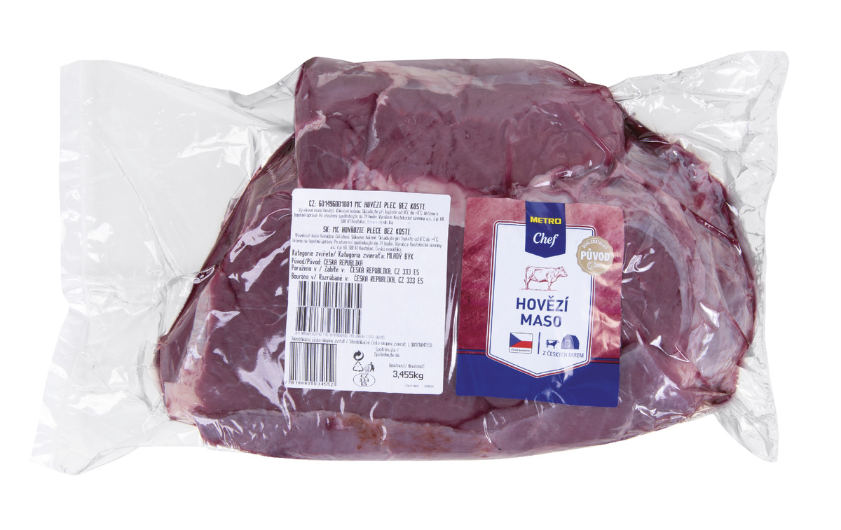 METRO Chef Hovädzie plece bez kosti - býk chlad. váž. cca 3,1 kg