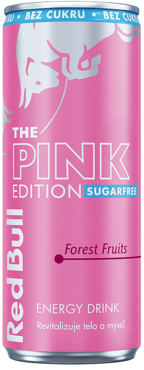 Red Bull The Pink Edition sugarfree energetický nápoj 24 x 250 ml vratná plechovka