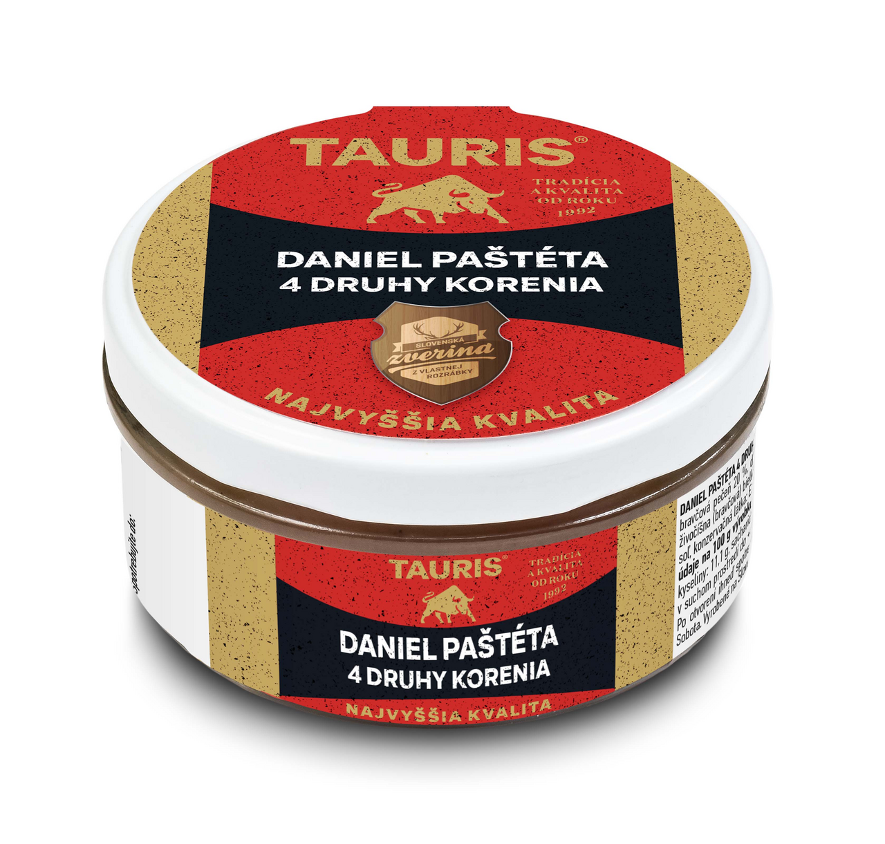 TAURIS Daniel paštéta 4 druhy korenia chlad. 130 g