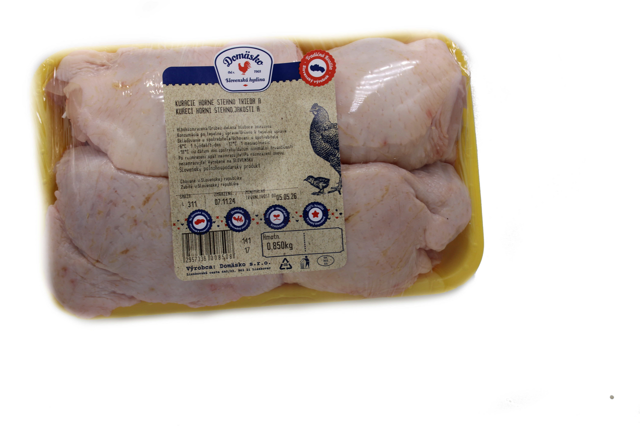 Domäsko Kuracie stehná horné mraz. váž. cca 14 x 700 g