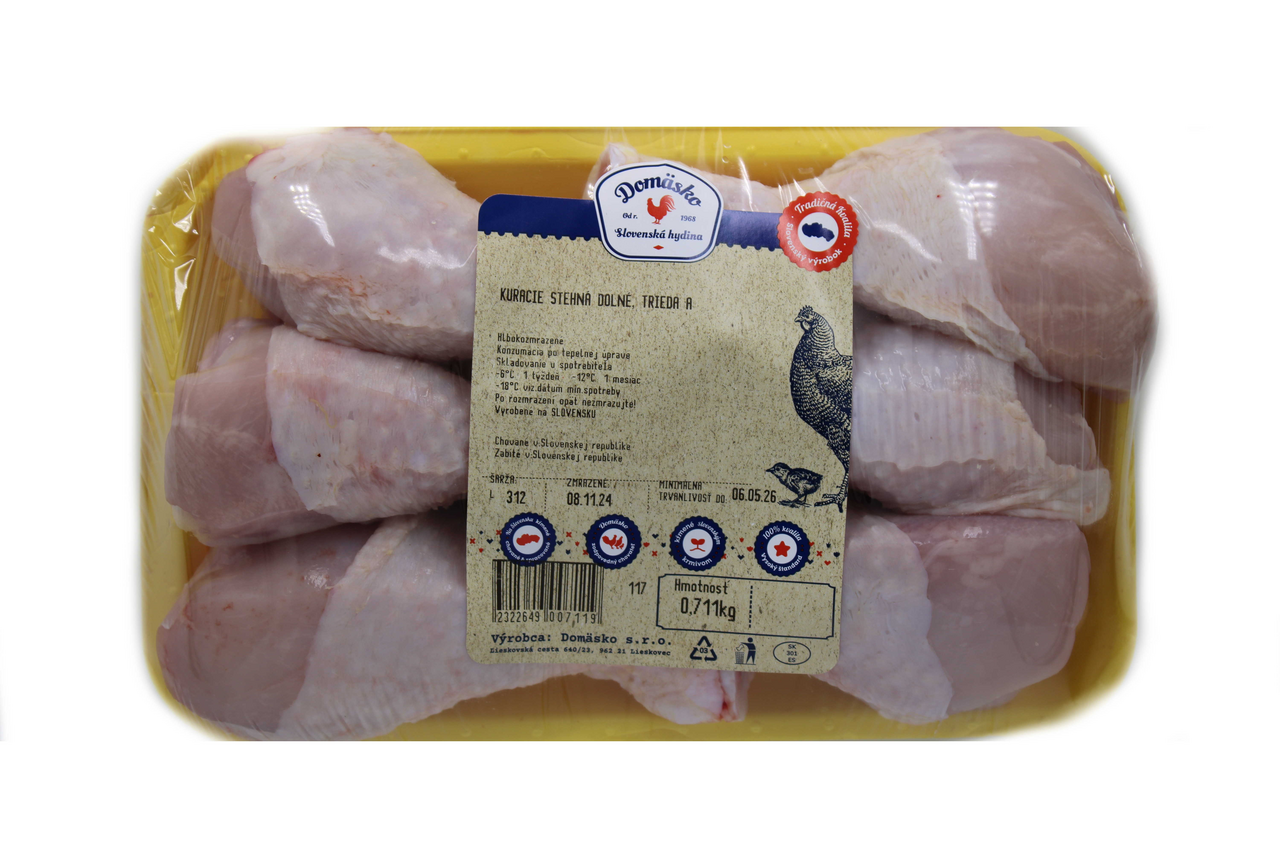 Domäsko Kuracie stehná dolné mraz. váž. cca 14 x 700 g