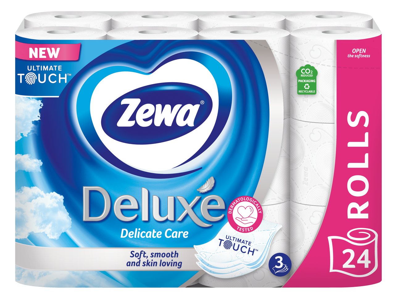 Zewa Deluxe Delicate Care toaletný papier 3 vrstvový 24 ks