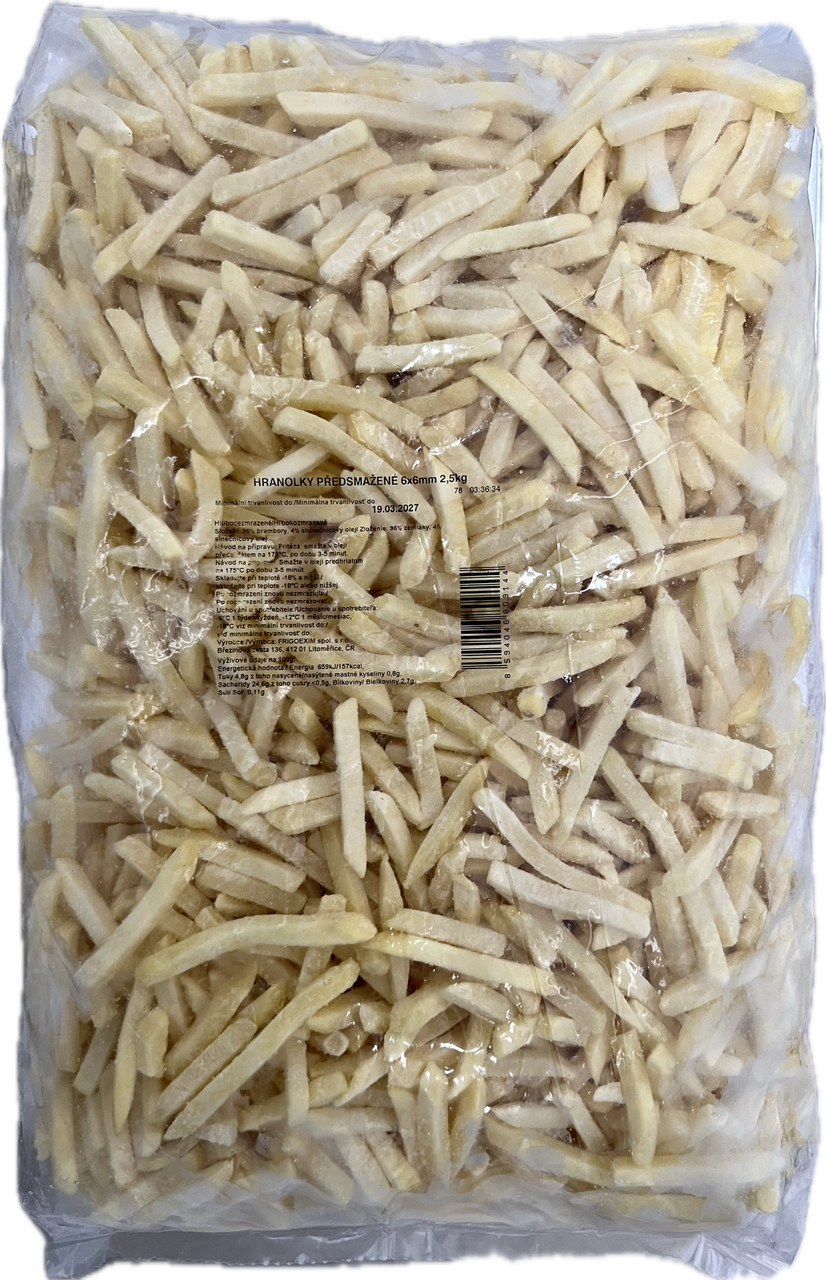 FRIGOEXIM Hranolky AAA 6 x 6 mm mraz. 2,5 kg