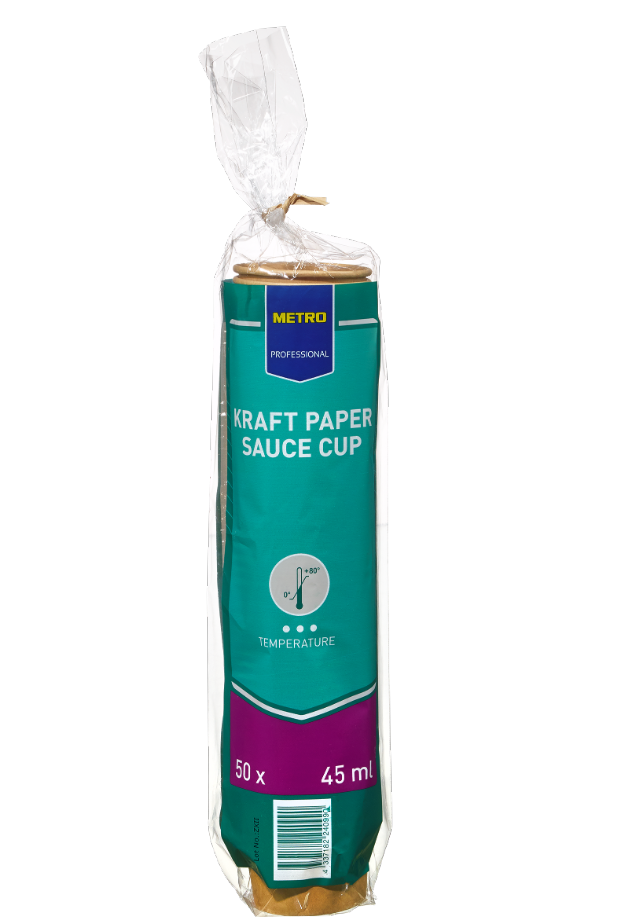 METRO PROFESSIONAL Kraft Paper Miska na omáčku 45 ml 50 ks