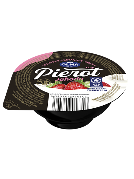 OLMA Pierot Jogurt smotanový 8% jahoda chlad. 175 g
