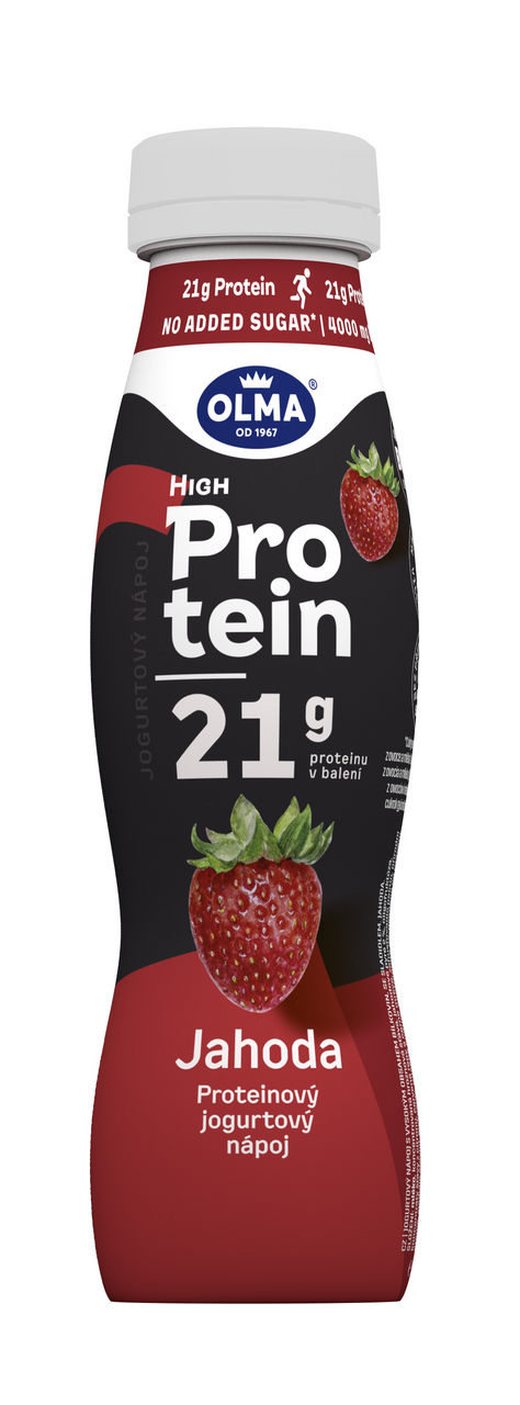 OLMA Protein Jogurtový nápoj jahoda chlad. 320 g
