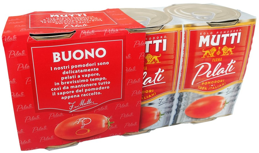 MUTTI Paradajky lúpané 3 x 400 g
