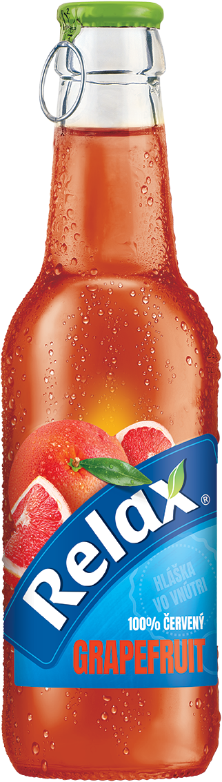 Relax Viečko 100% grapefruit 24 x 250 ml SKLO
