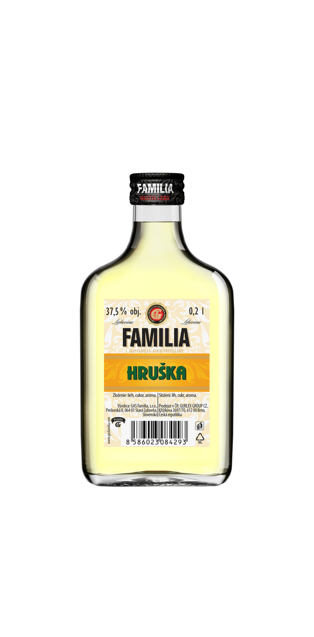 FAMILIA Hruška 37,5% 200 ml (min. obj. 12 ks)
