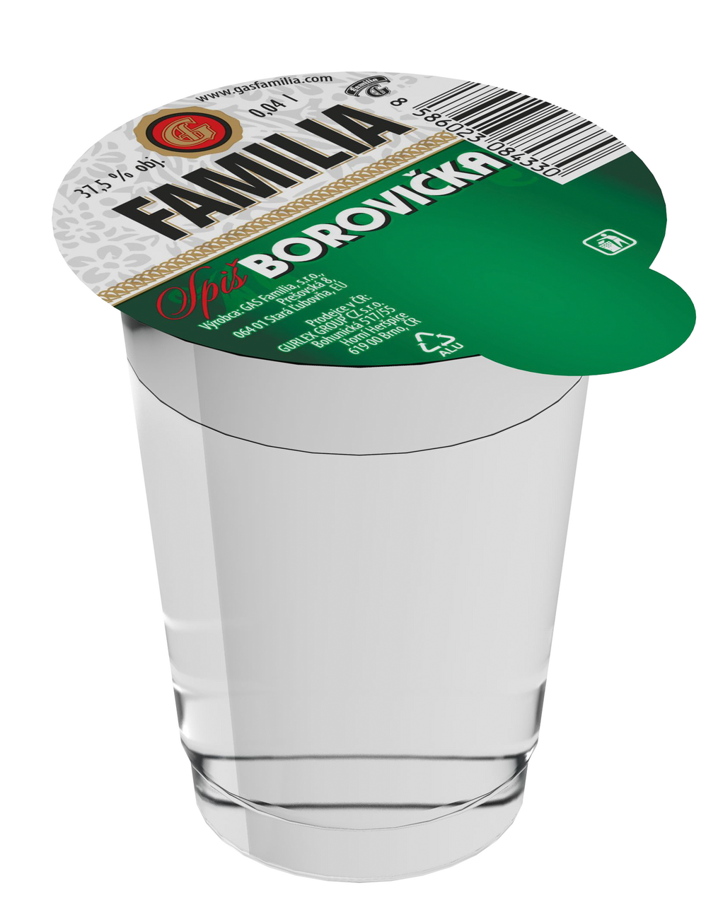 FAMILIA Borovička 37,5% 40 ml (min. obj. 20 ks)