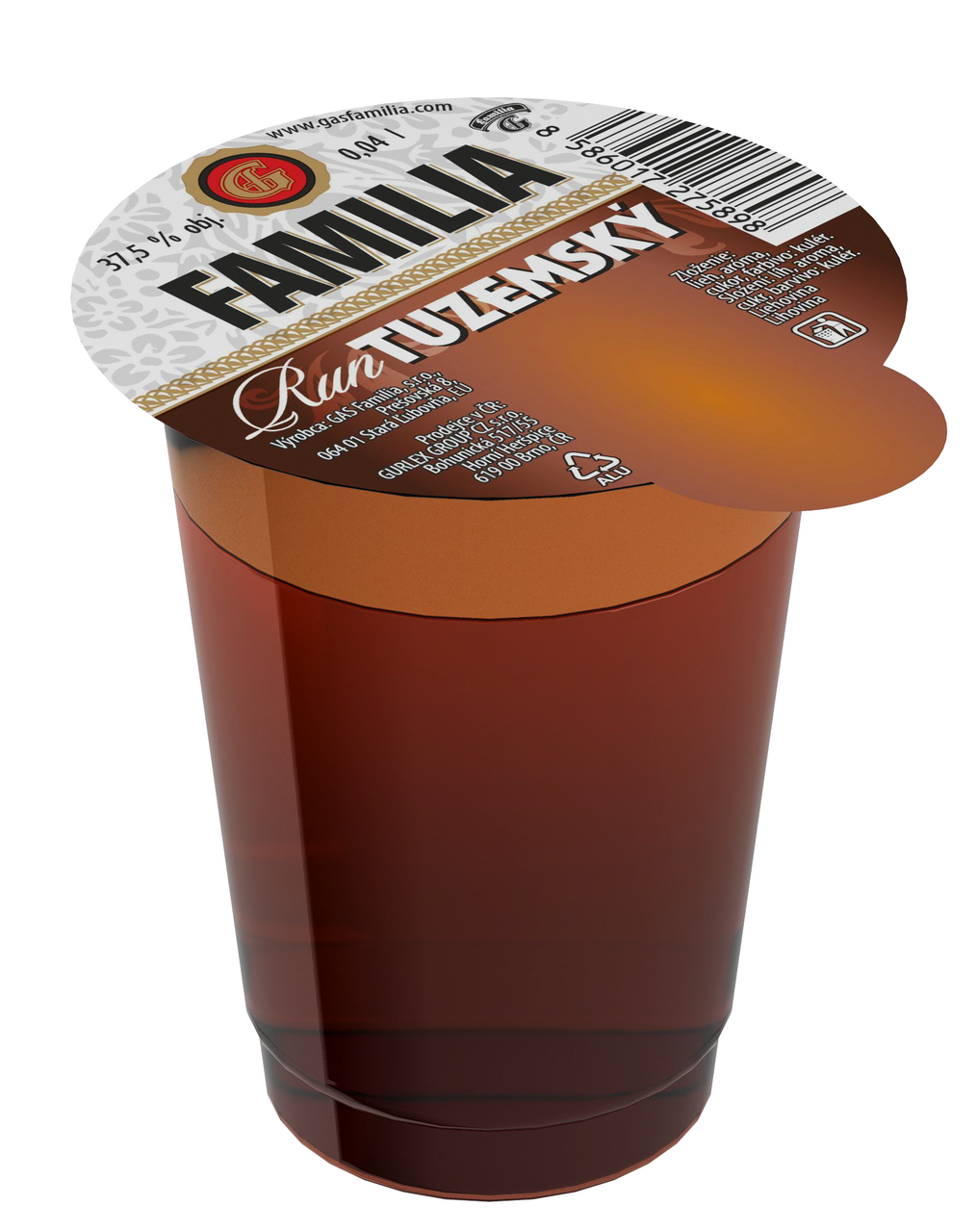 FAMILIA Run tuzemský 37,5% 40 ml (min. obj. 20 ks)