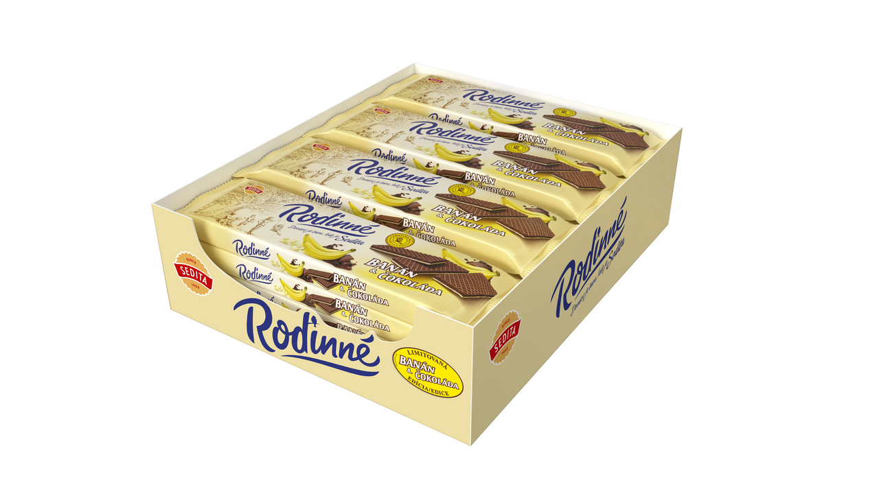 SEDITA Rodinné oblátky čokoláda a banán 16 x 130 g