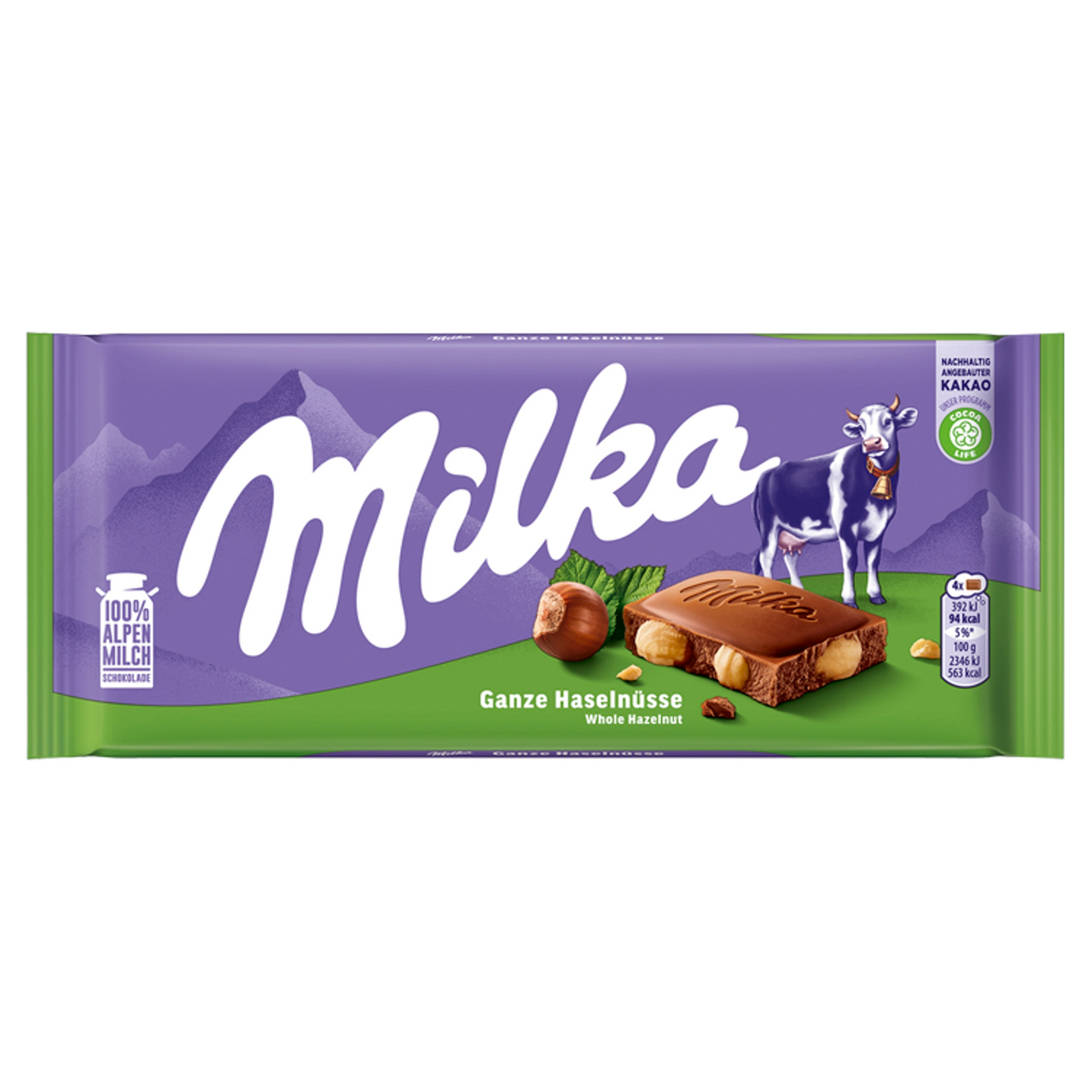 Milka Tabuľková čokoláda s celými orechami 95 g