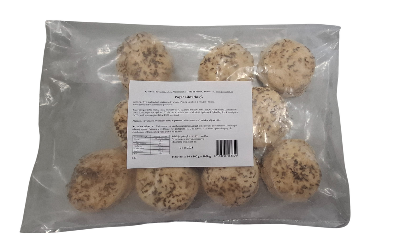 Proxyma Pagáč oškvarkový mraz. 10 x 100 g