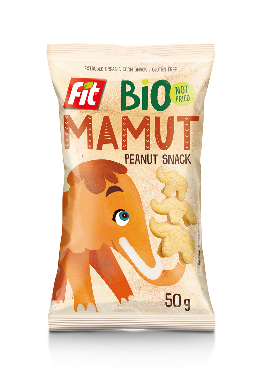 Fit BIO Mamut arašidový kukuričný snack 50 g