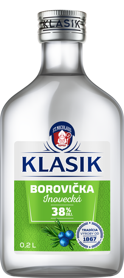 KLASIK Borovička Inovec 38% 200 ml