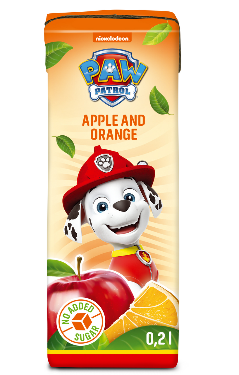 PAW Patrol 50% jablko a pomaranč 27 x 200 ml tetrapack