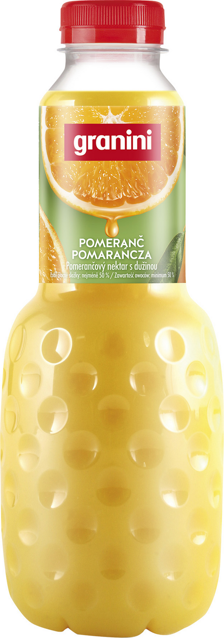 granini Pomaranč 6 x 1 l vratná PET fľaša