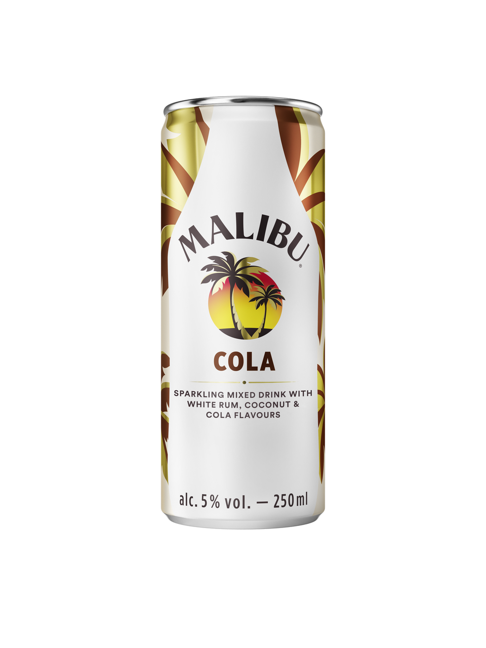 MALIBU Cola 5% miešaný nápoj 250 ml vratná plechovka