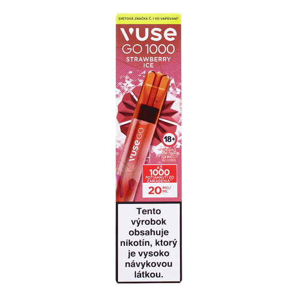 VUSE GO 1000 Strawberry Ice elektronická cigareta 1 ks