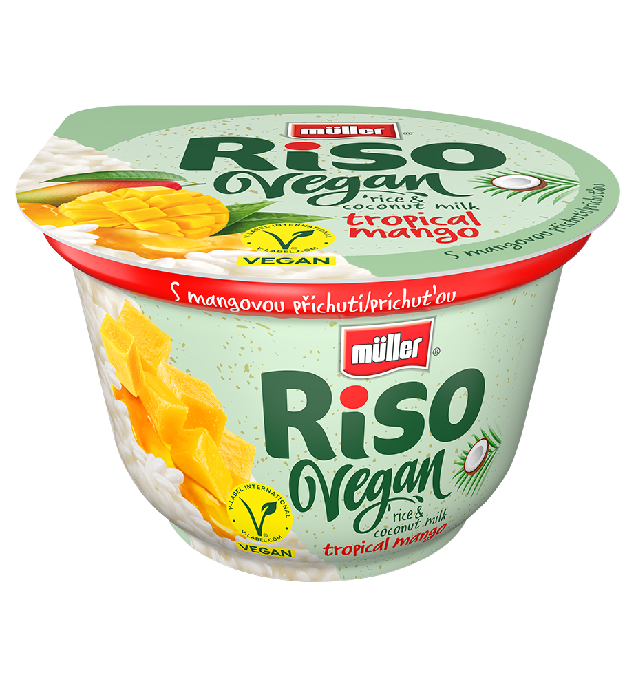 müller RISO Vegan Mix 2 dezert (mango,citrón,pistácia) chlad. 160 g
