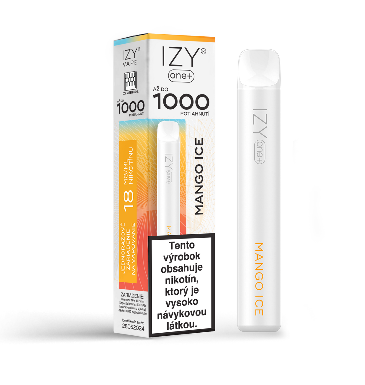 IZY VAPE ONE+ Mango Ice elektronická cigareta 18 mg 2 ml