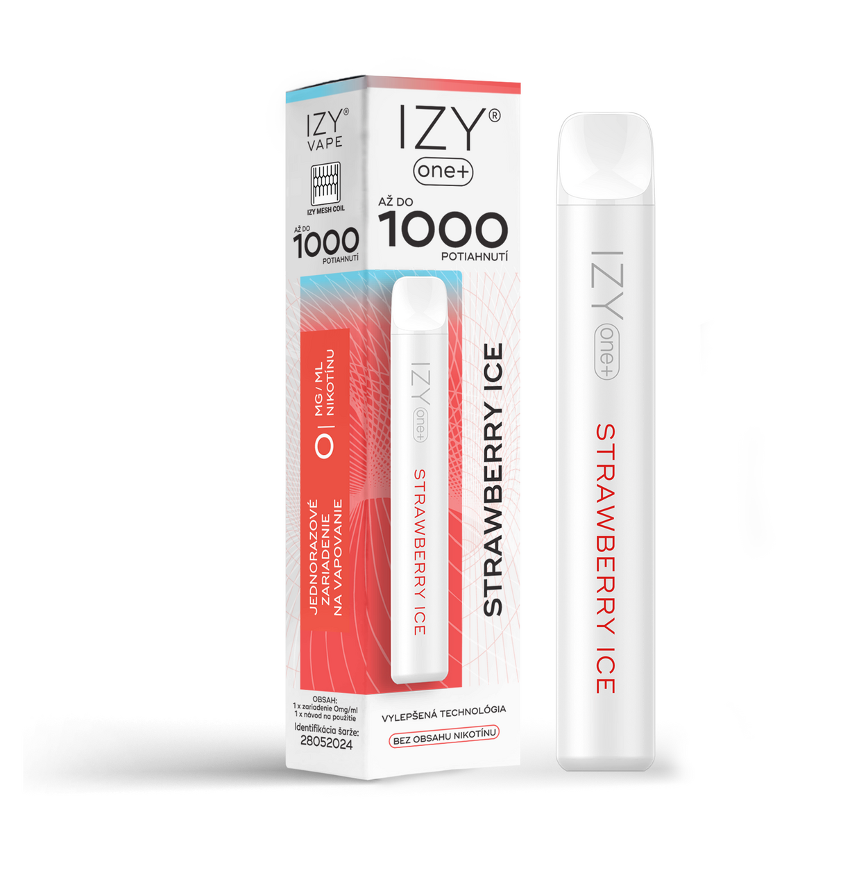 IZY VAPE ONE+ Strawberry Ice elektronická cigareta 18 mg 2 ml