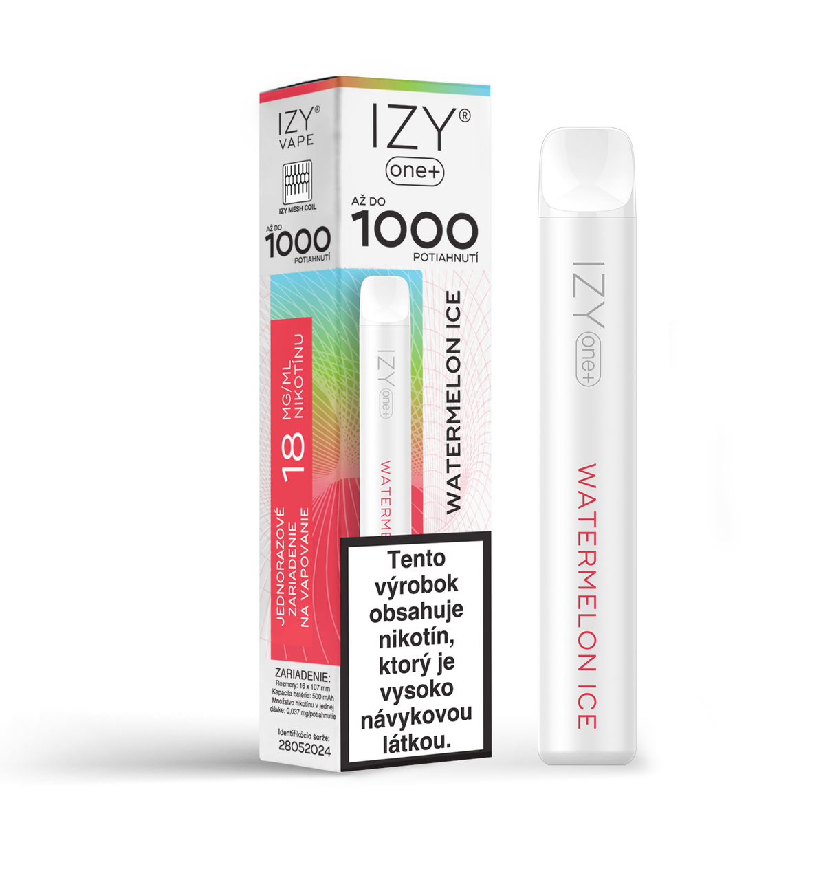 IZY VAPE ONE+ Watermelon Ice elektronická cigareta 18 mg 2 ml