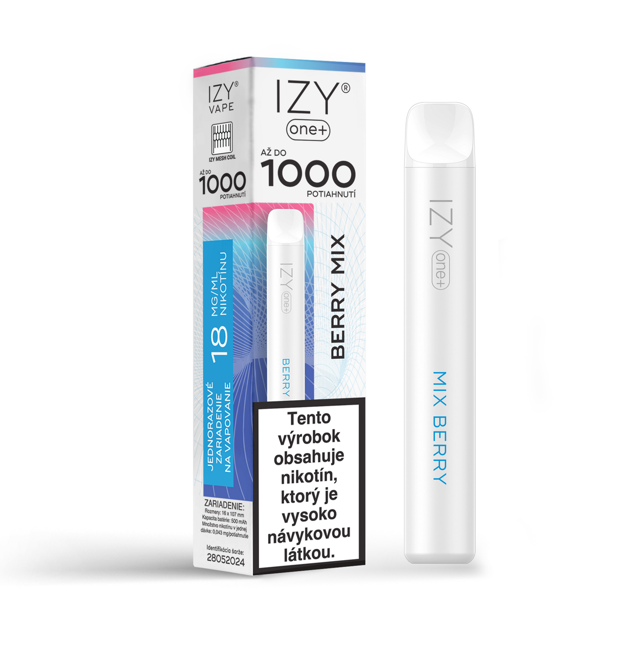 IZY VAPE ONE+ Berry Mix elektronická cigareta 18 mg 2 ml