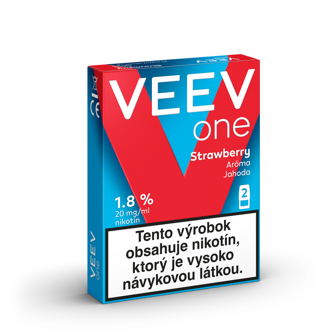 VEEV One Strawberry 1.8% náplň 5 x 2 ks