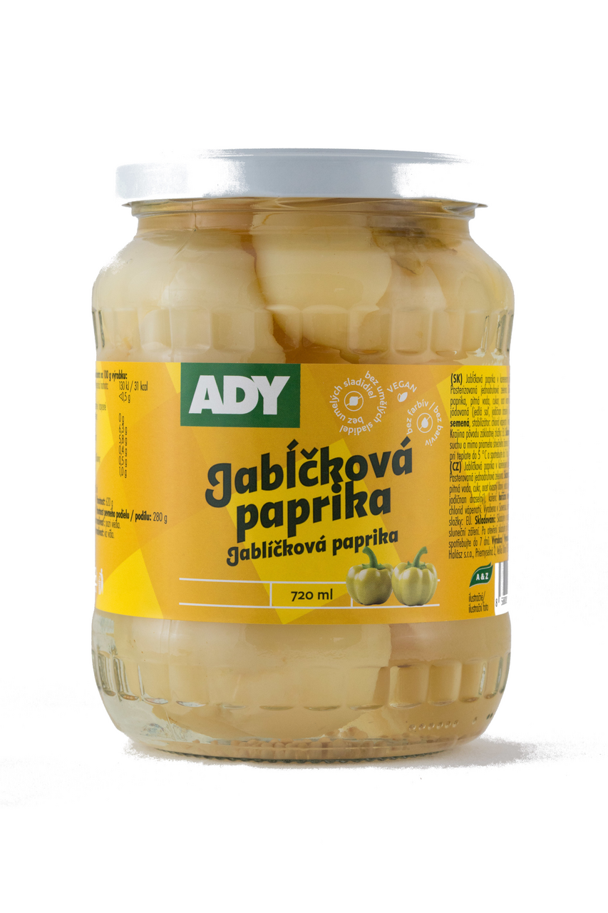 ADY Jabĺčková paprika 720 ml