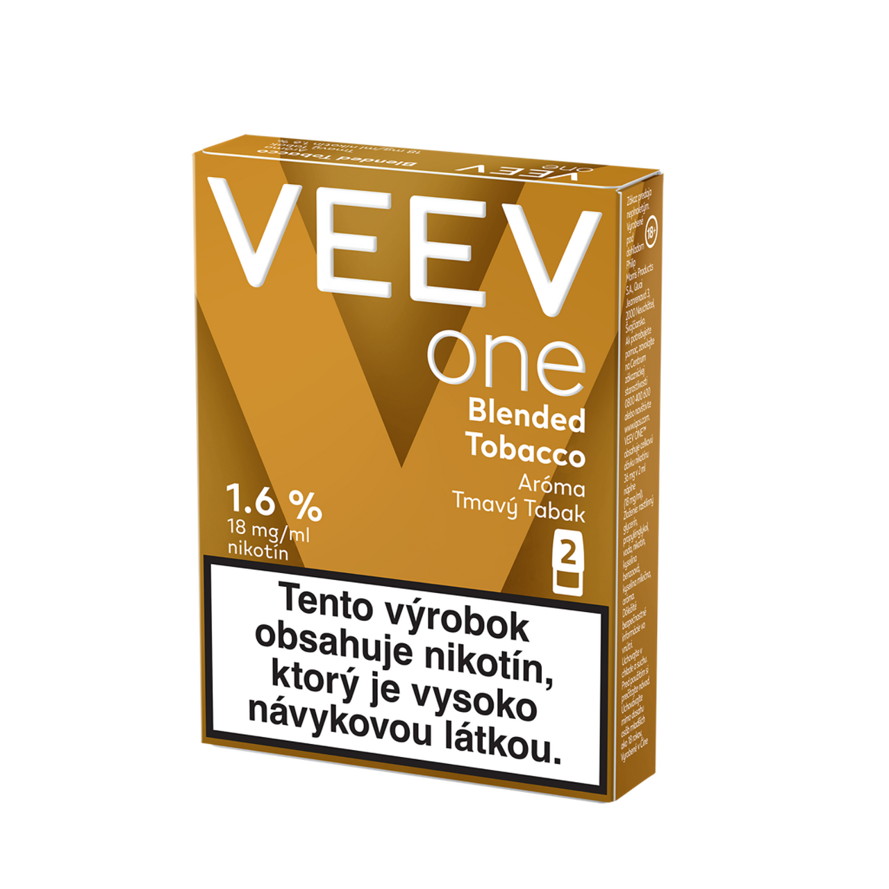 VEEV One Blended Tobacco 1.6% náplň 5 x 2 ks
