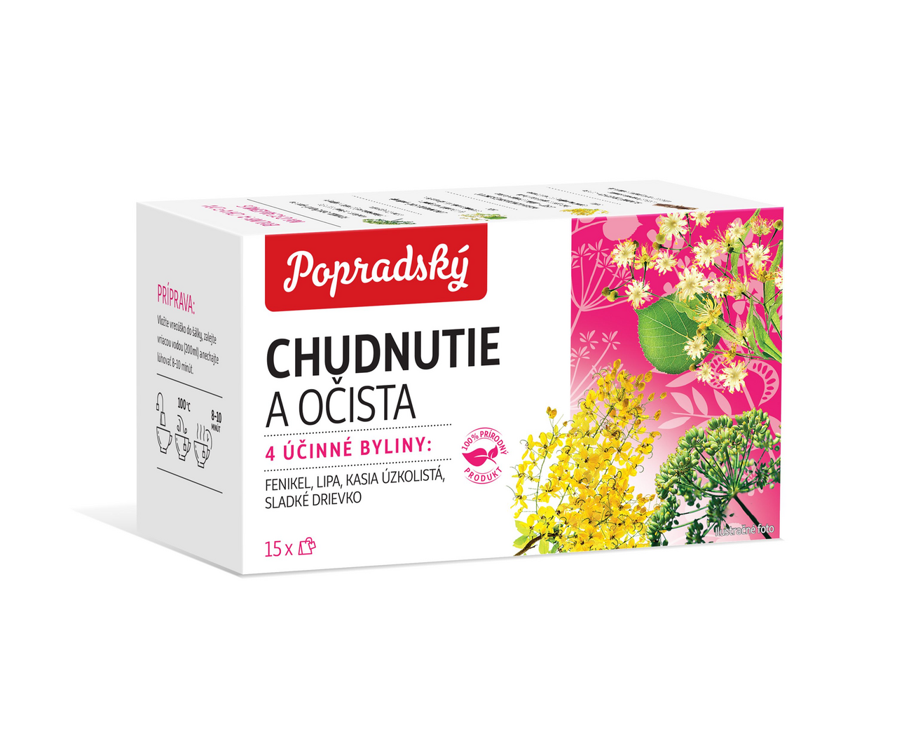 Popradský Čaj bylinný chudnutie a očista 22,5 g