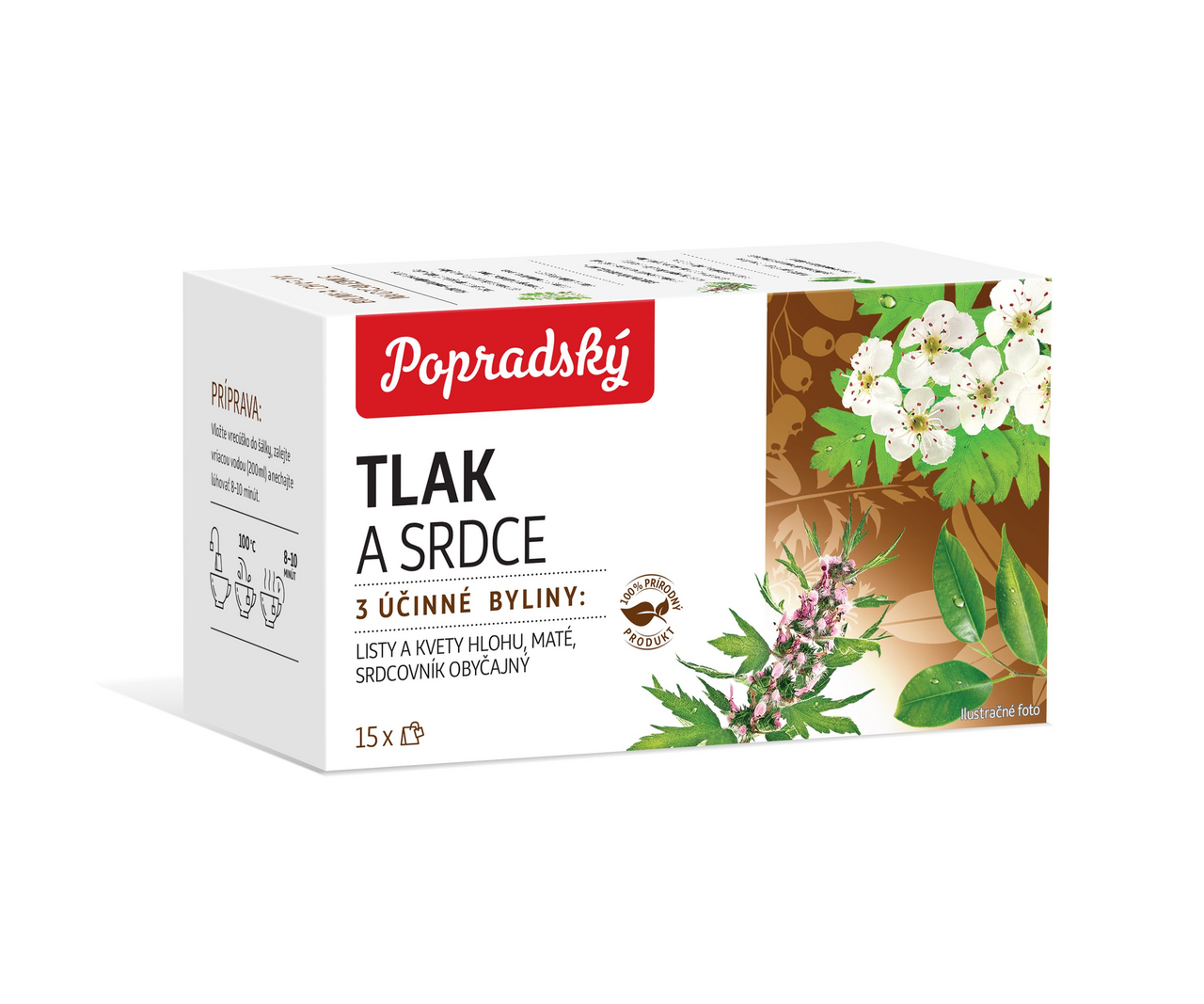 Popradský Čaj bylinný tlak a srdce 22,5 g