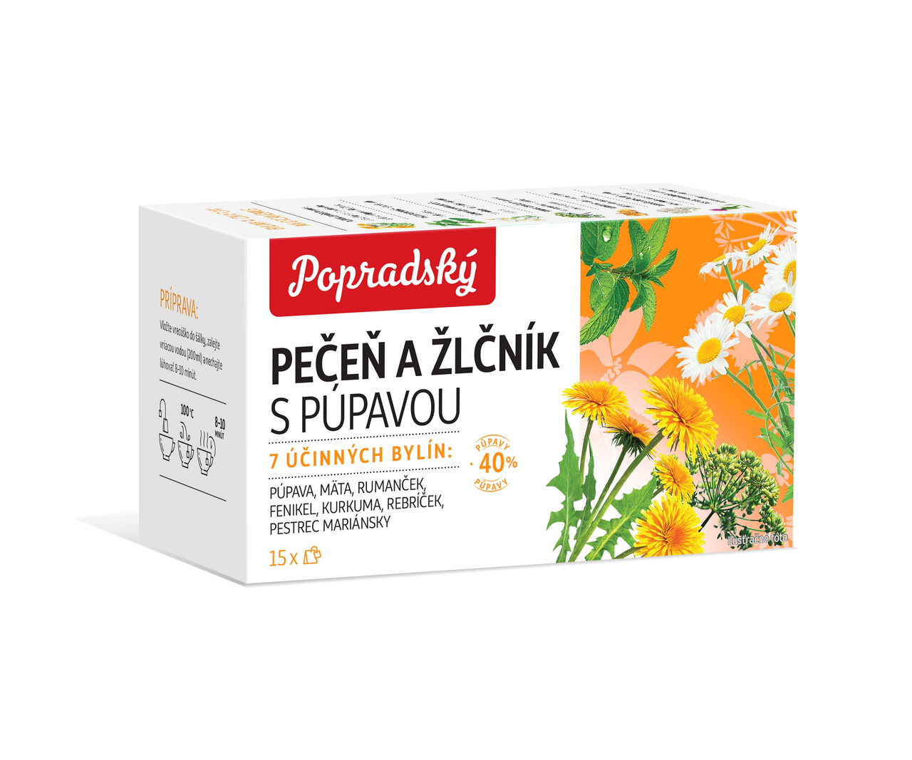 Popradský Čaj bylinný pečeň a žlčník 22,5 g