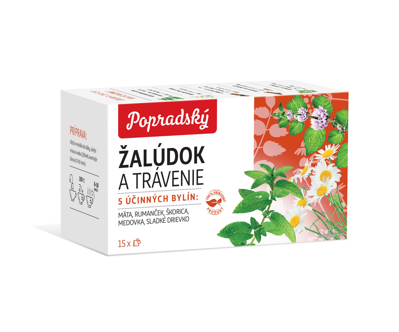 Popradský Čaj bylinný žalúdok a trávenie 22,5 g